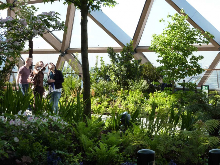 【世界園林】大倫敦屋頂花園Crossrail Place Roof Garden